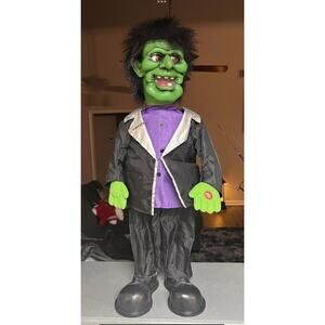 Animated Frankenstein 30" 2002 Kids Of America Corp Halloween Parts/repair Only
